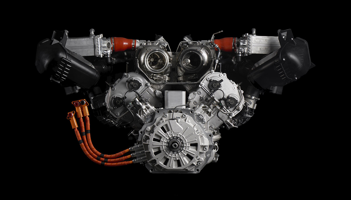 Voici le nouveau moteur Lamborghini V8 hybride biturbo