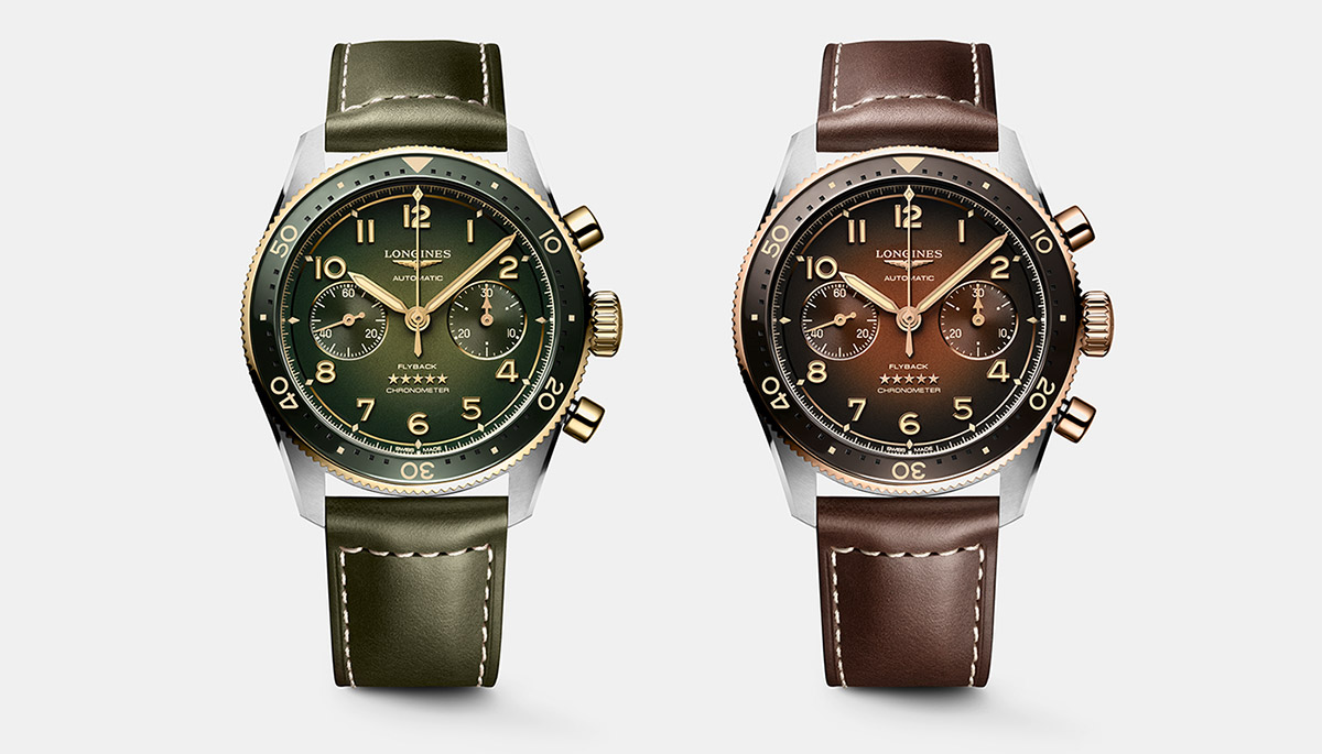 La Longines Spirit Flyback se coiffe d’or