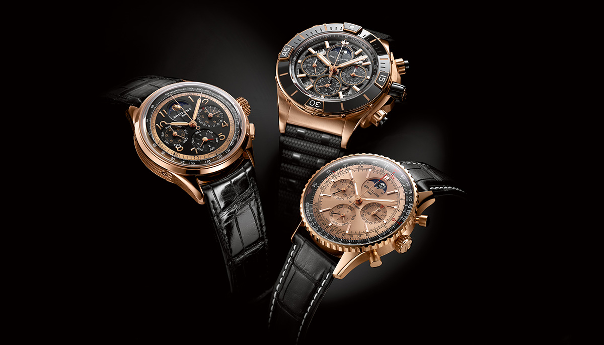 Premier, Navitimer, Chronomat… trois modèles de légende pour les 140 ans de Breitling