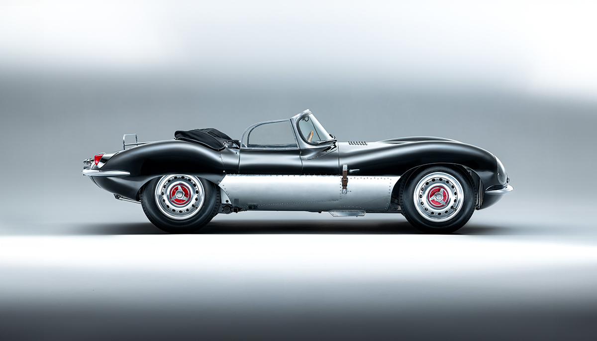 Une superbe Jaguar XKSS de 1957 à Londres