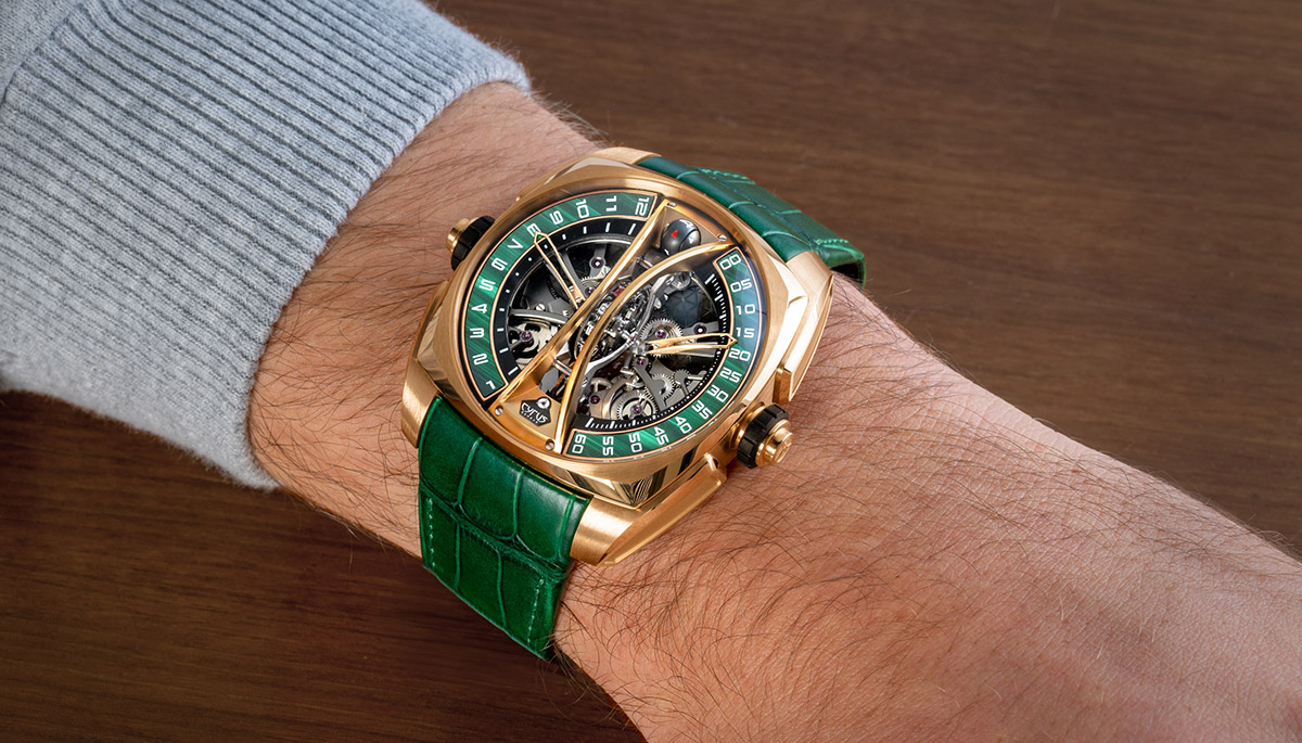 Nouvelle édition limitée Cyrus Klepcys Vertical Skeleton Tourbillon Malachite