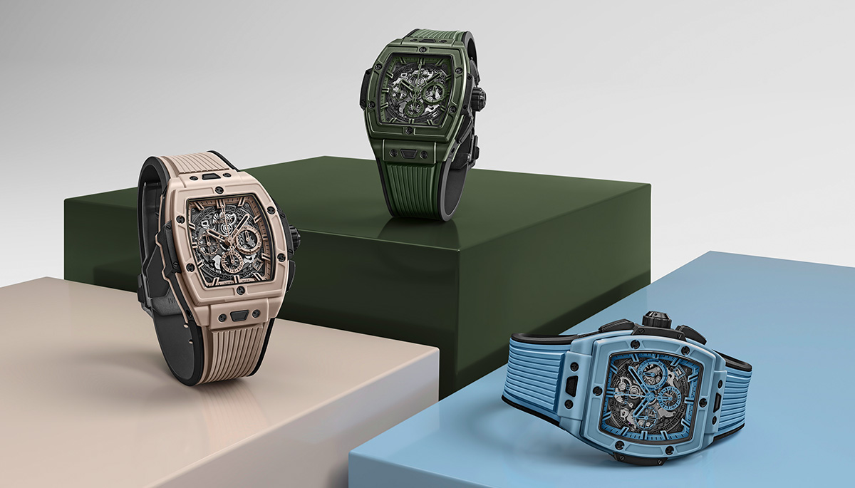 Trois nouvelles couleurs de céramique pour la Spirit of Big Bang Chronograph